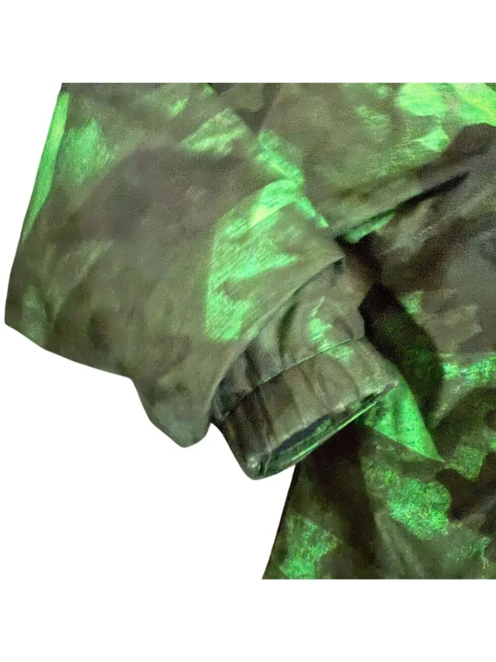 Columbia Boy's Windbreaker Jacket Sz L Green Camo Interchange Ski Rain Coat